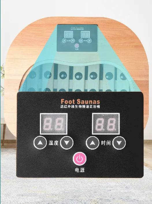 2021 Cheap Foot Bath Steam Bucket Portable Wooden Far Infrared Foot Massage and Sauna Equipment