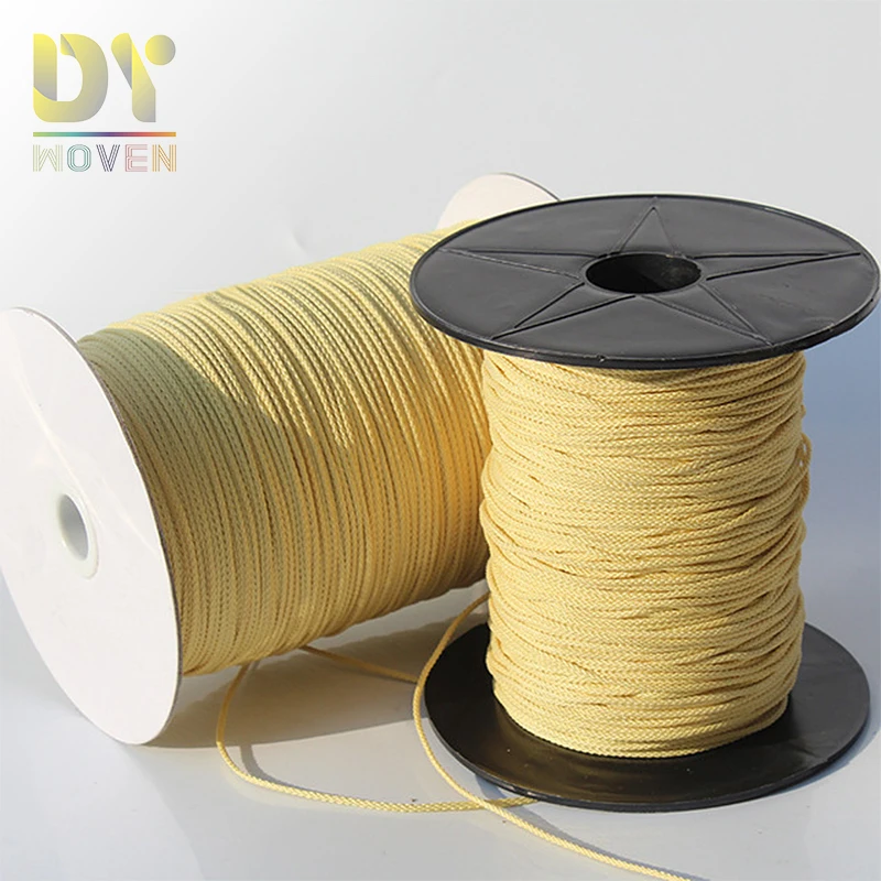 Fireproof High strength 1-18mm Diameter Aramid Rope Kevla Rope