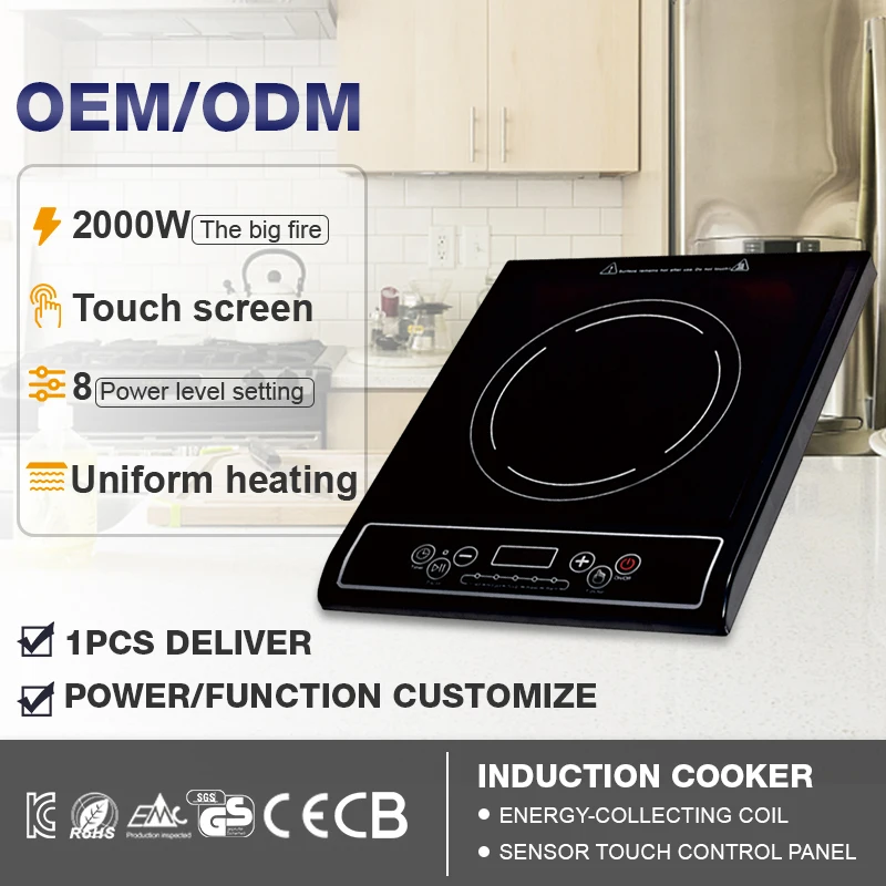 Custom Factory Direct Cheap Price Infrared Cooker Induction Cookers 2000w Mini Small Cooker Induction