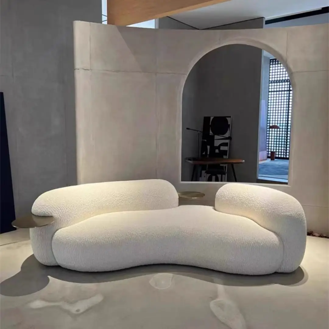 High Quality Wholesale Customizable Size Beige White Living Room Multi-Scene Applied Sofa Set Furniture
