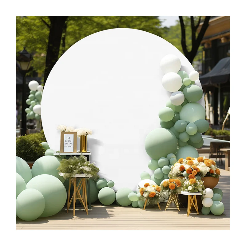 Colors Spandex Cloth Stand Cover Circular Background for Wedding, Holiday, Party, Business Decoration, Photography