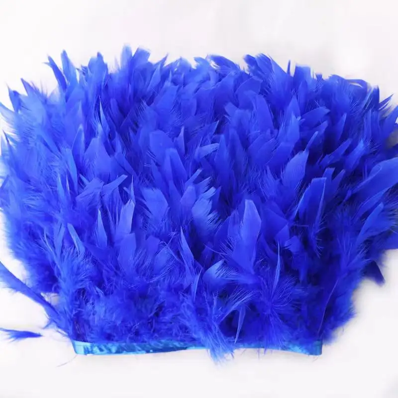 Clothing DIY Wedding Dress Decoration Trimmings Fringe 15cm Natural Turkey Feather Trim