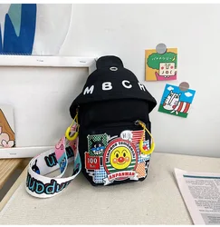 Cute Mini Bee Kids Purses And Handbags Waist Bag Canvas Fashion Cute Cartoon Child Mobile Phone Bags Cartoon School Bag