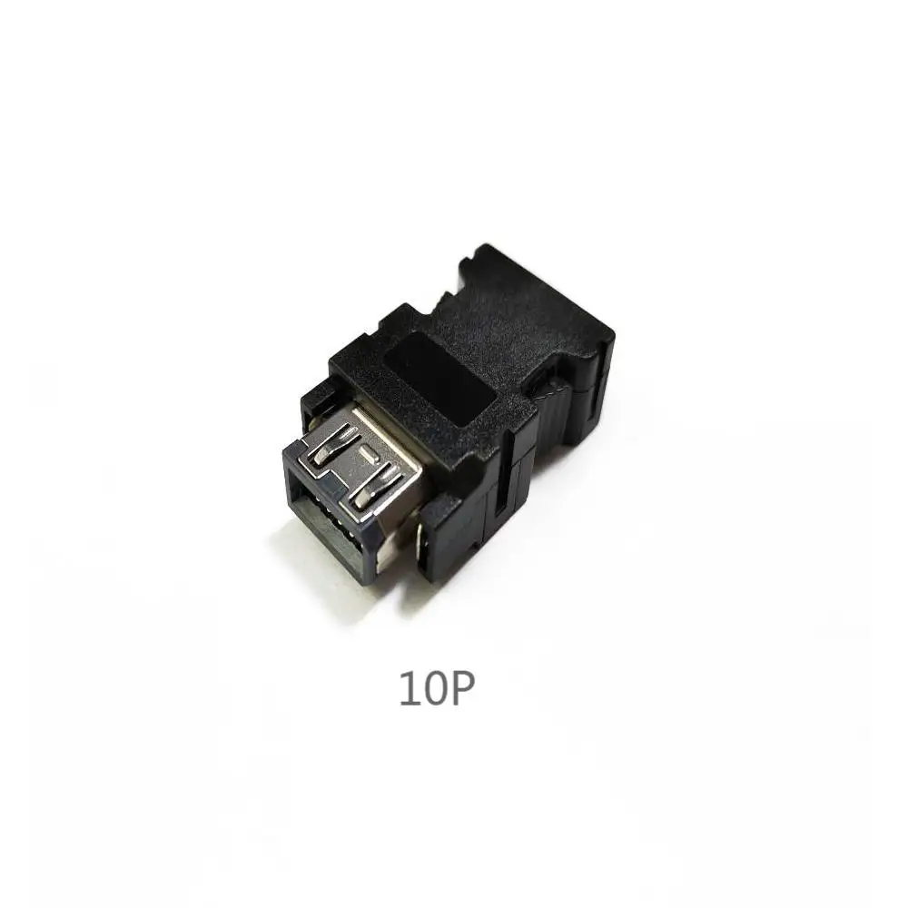 SM-6/10P servo motor connector Black White Male And Female Connector