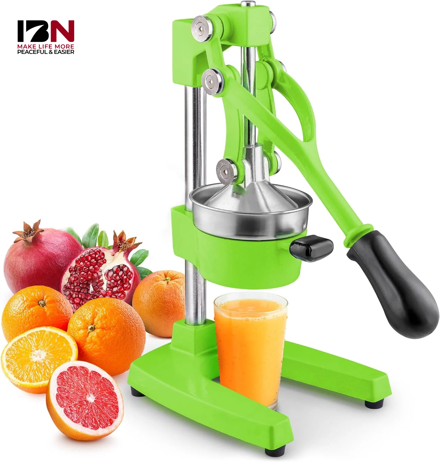 Durable Stainless Steel Lemon Squeezer Fruit Juice Automatic Squeezer for Orange Lemon Grapefruit Professional Citrus Juicer