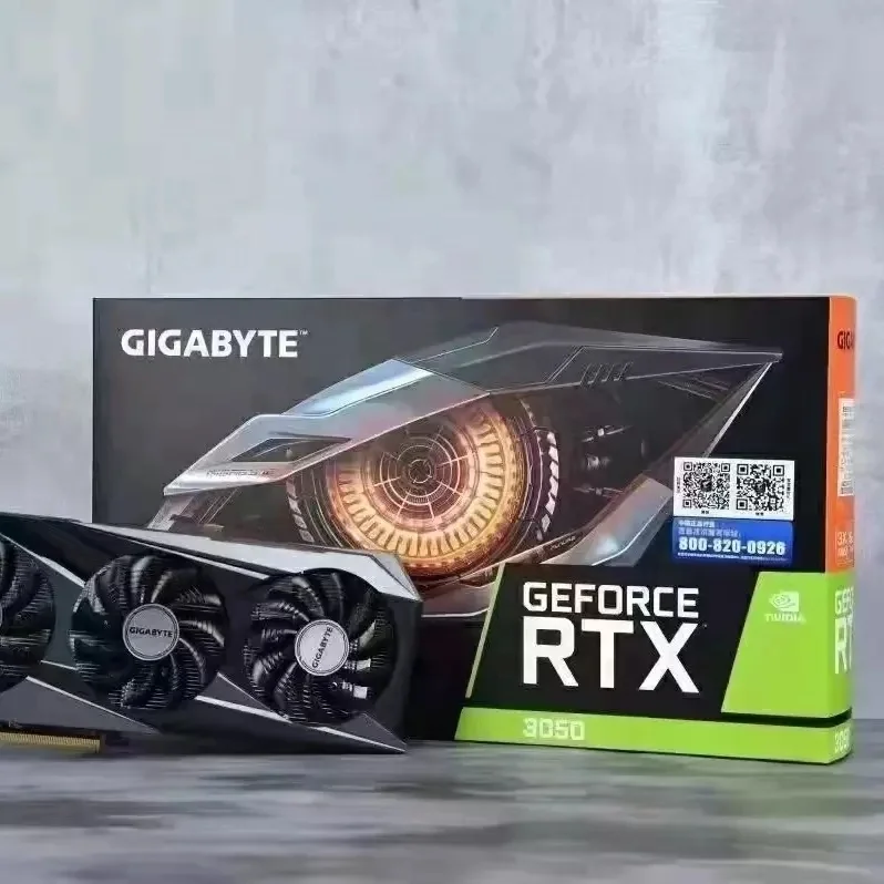 Новая Оригинальная игровая Видеокарта Gigabyte GeForce RTX3050 oc8G Magic Eagle, три вентилятора в наличии, RTX 3080 3090 3070 TI GPU