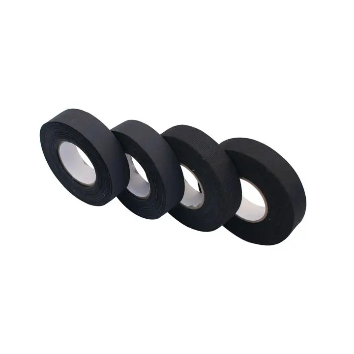 High adhesive Acetate PET Polyester cloth cotton insulation Fabric fiber tape for Automobile wire