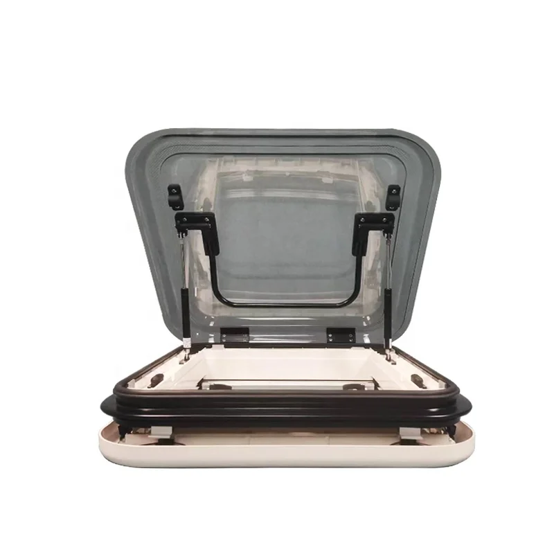 Aluminum sunroof led light car roof window rv skylight with gauze blinds windows suitable for trailer RV