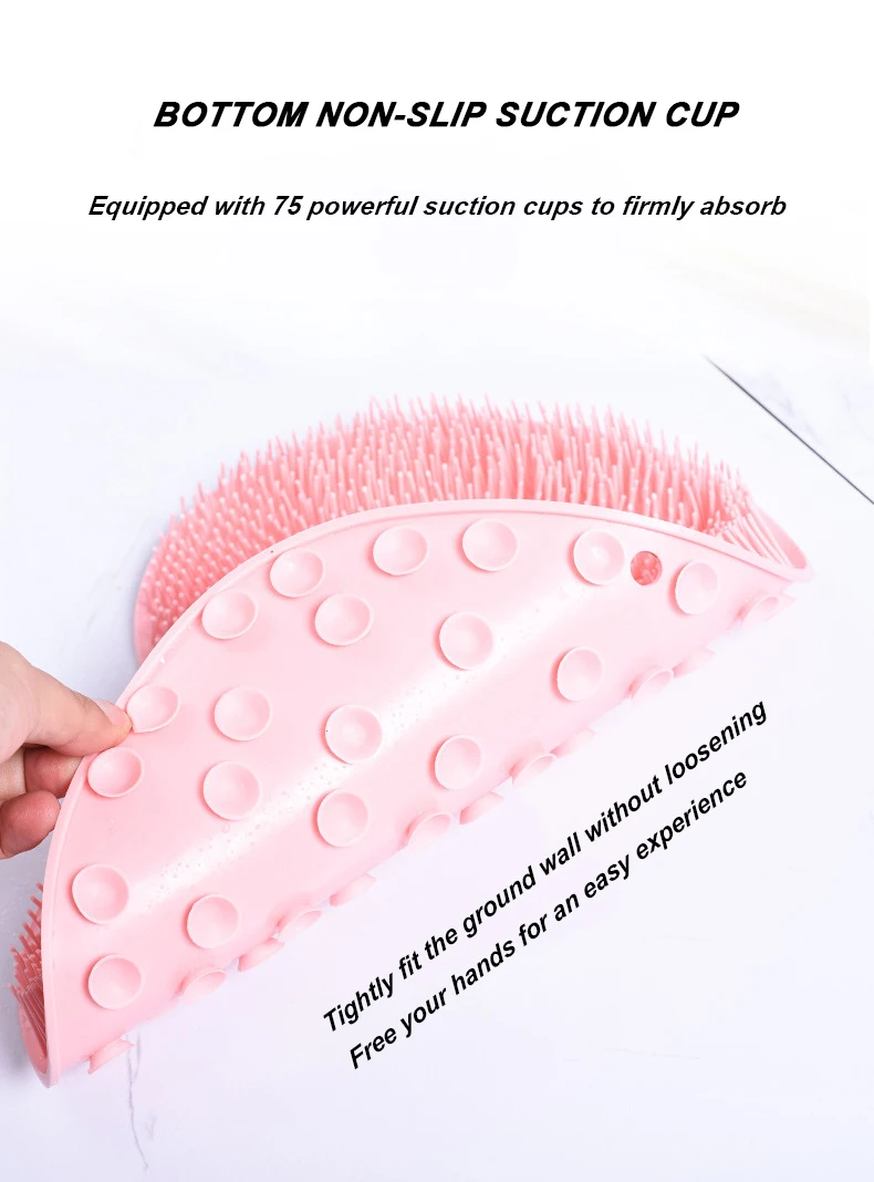 Foot care cleaner remove dead skin mat bath exfoliating back scrubber wash skin massage dry silicone body scrubber