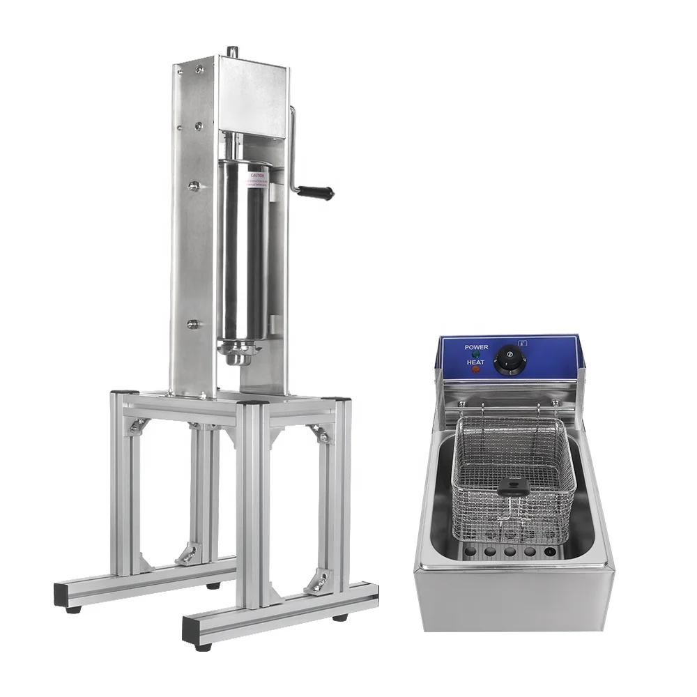  Commercial Spanish 5L churros machine with 8L electric fryer popular snack food equipment maker