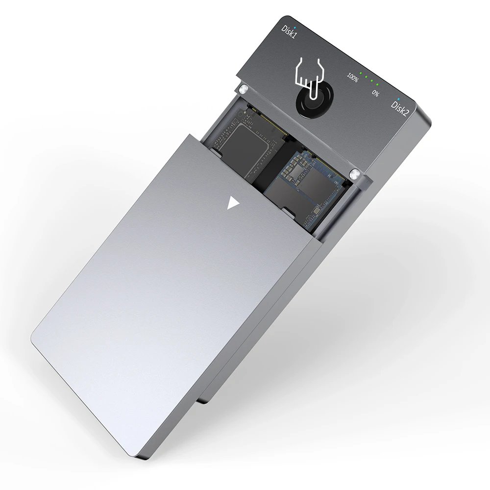  Портативный oem алюминиевый внешний жесткий диск считыватель M.2 NVME ssd