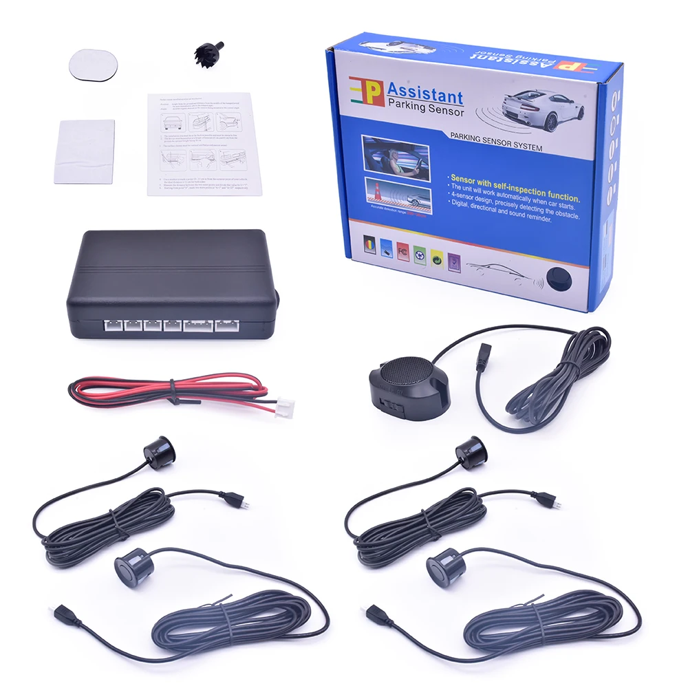 Sensors automatic reversing system front and rear radar with buzzer 4 sensors parking lot vehicle detector magnetic parking