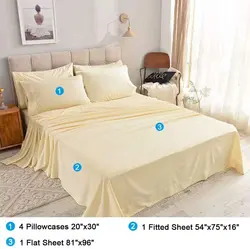 hotel disposable wholesale 6 pieces 400 Thread Count 100% Pure cotton  home textile bed sheets set