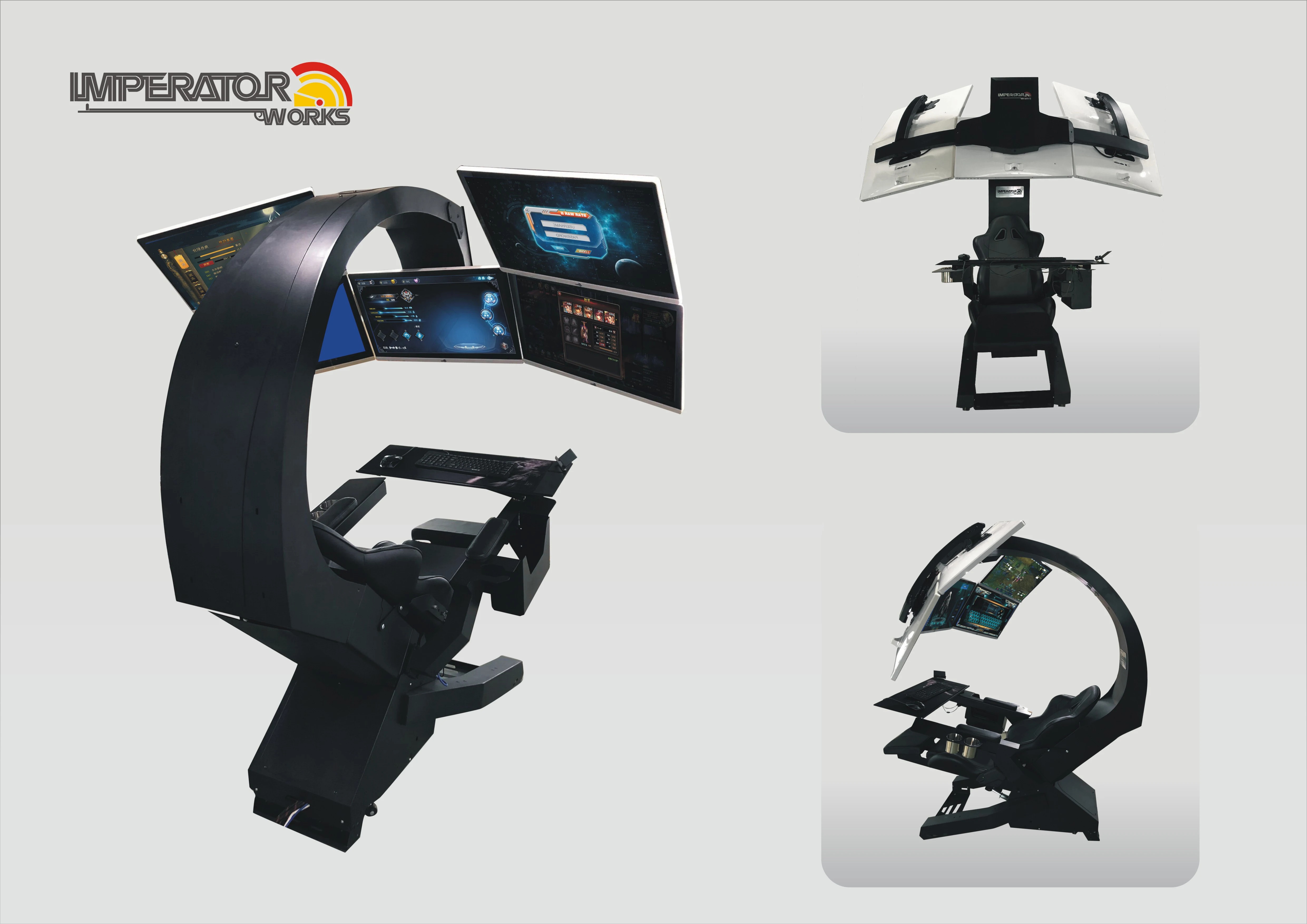 home office ergonomics IMPERATOR WORKS IW320 Comfortable Racing or genuine leather PC chair cockpit Gaming Chair laptop Cockpit