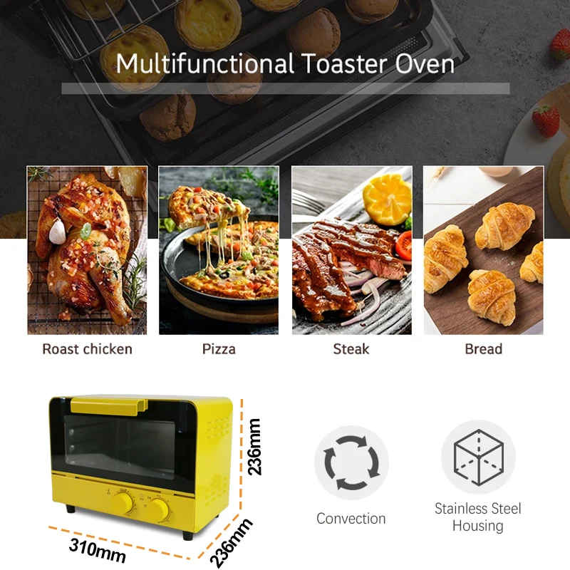 Pizza baking mini steam parrilla electrica Toaster Oven Combo electric