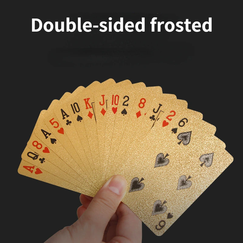 Playing card creative thickening high-grade gold durable PVC waterproof party game card ordinary playing card local tyrant gold