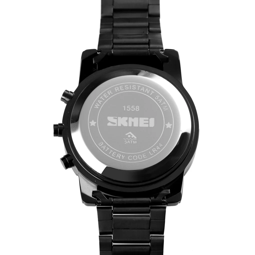 Creative Men Quartz wristwatches Drums dial reloj skmei good quality Stainless steel strap sports watch