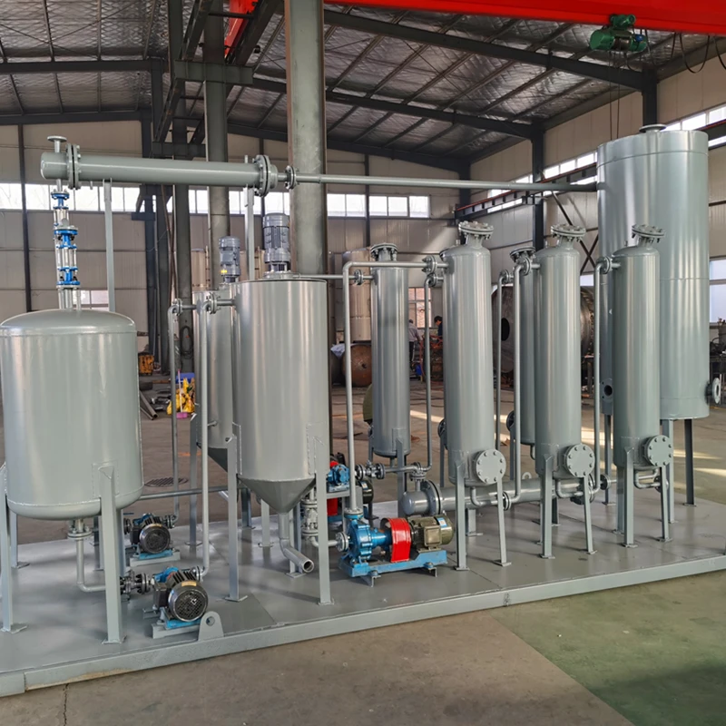 small capacity portable crude oil refinery with high yield output