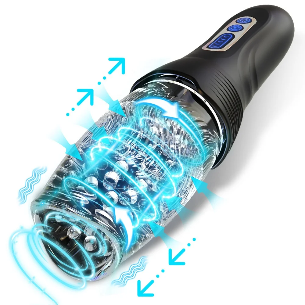 Pocket Pussy Rotating Male Masturbators Electric Sex Toys Electric Automatic Masturbation Cup