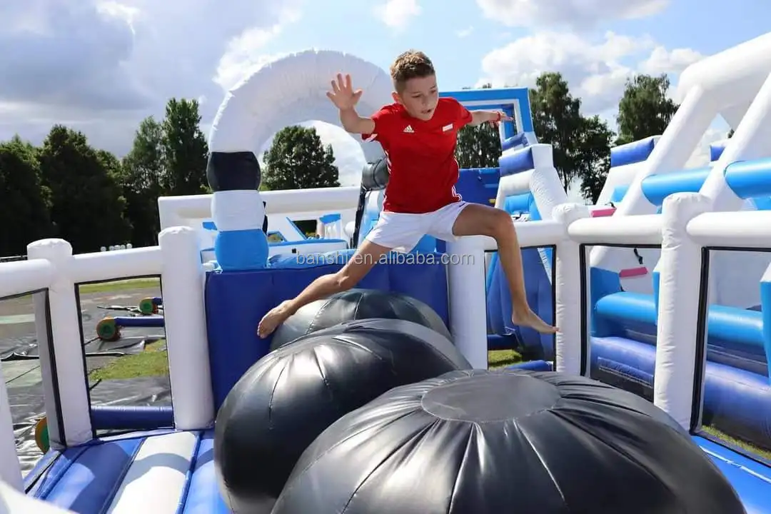 Hot Sale Customized Large Inflatable Obstacle Course for adult and kids