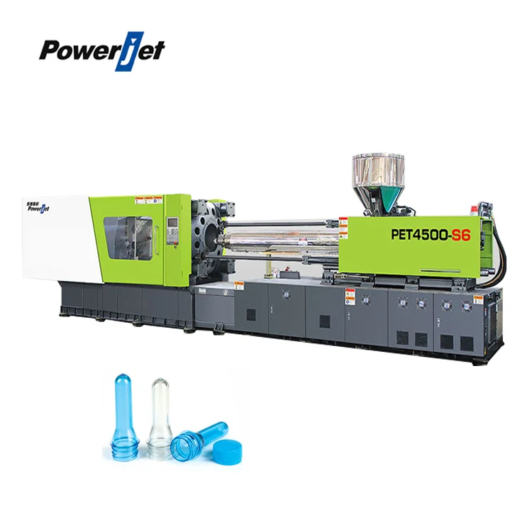 Powerjet special pet bottle preform molding injection making machine with dedicated PET screw