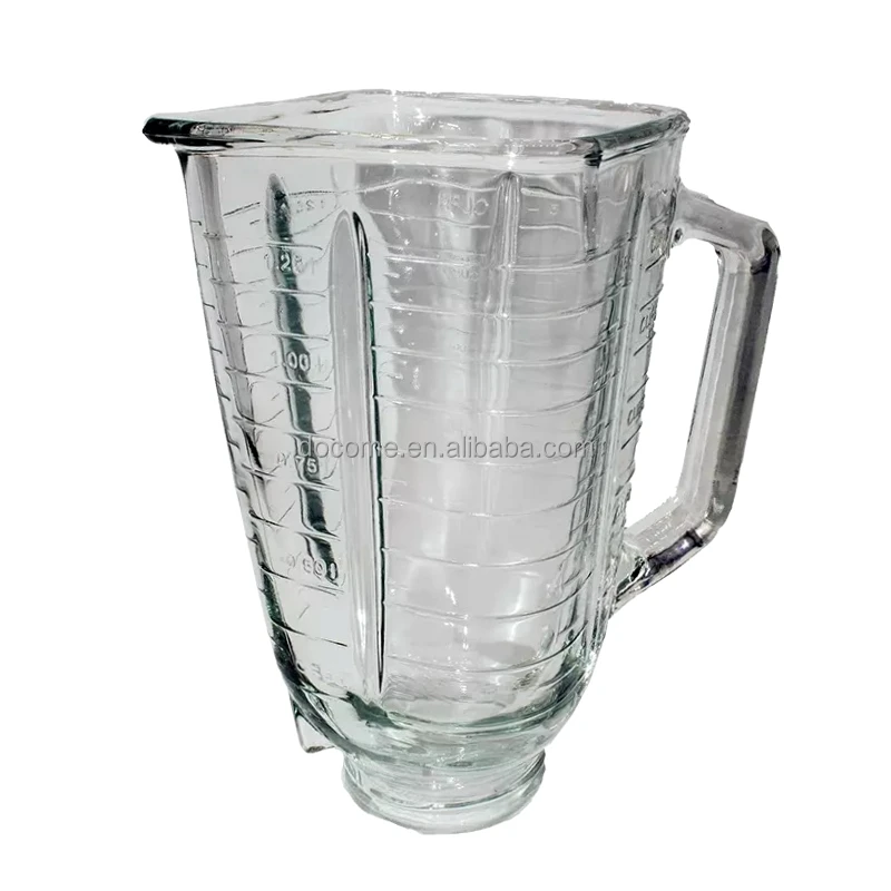 Osterizer Blender Part: 1.25L Blender Glass Jar Square Glass Jar Replacement Part for 4655 Blenders Juicers