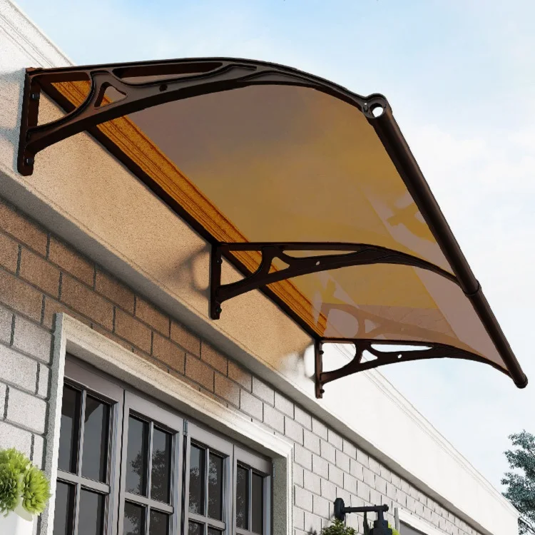 Amas PC Window Door Awnings / DIY Plastic Door Canopies Awning / Polycarbonate Awning Window Canopy