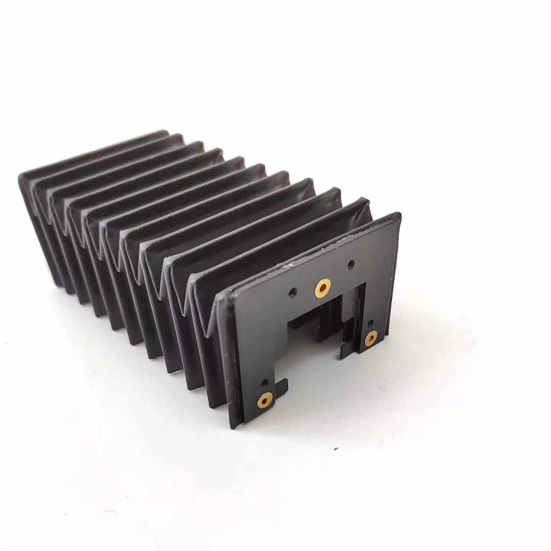 cnc rubber bellows linear rail nylon cover bellows cover accordion square rubber guard