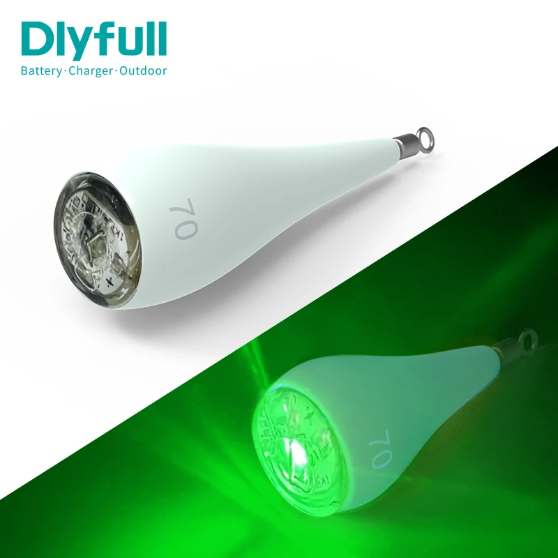 Dlyfull DF70 70g Night Fishing Water Activated LED Fishing Sinker For Squid Hairtail Fishing