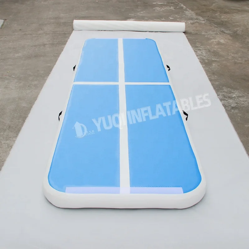 Home exercise gymnastics mat inflatable floor gym yoga wholesale price tambling mat rolling training equipment