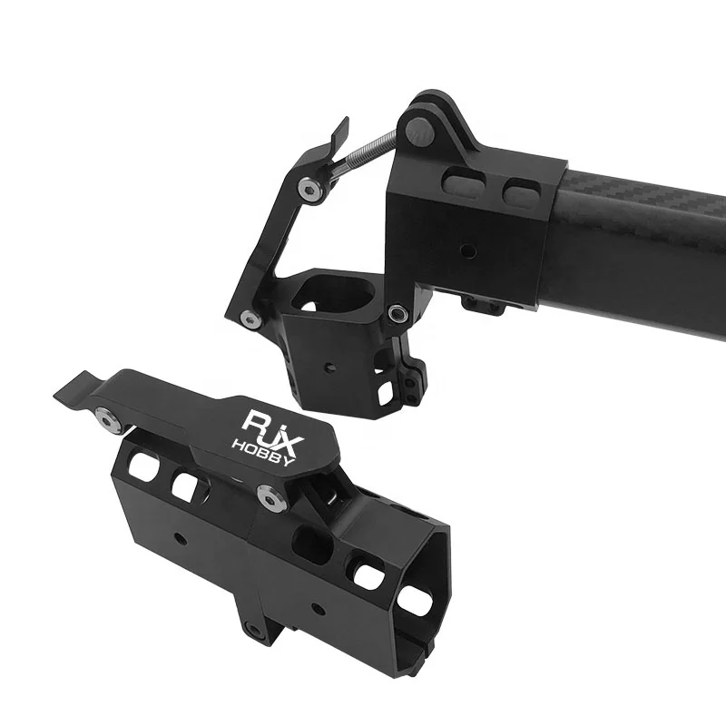 RJX Octagonal Shape CF Tube Foldable Arm Tube Joint Connector Aluminum Alloy Clamp