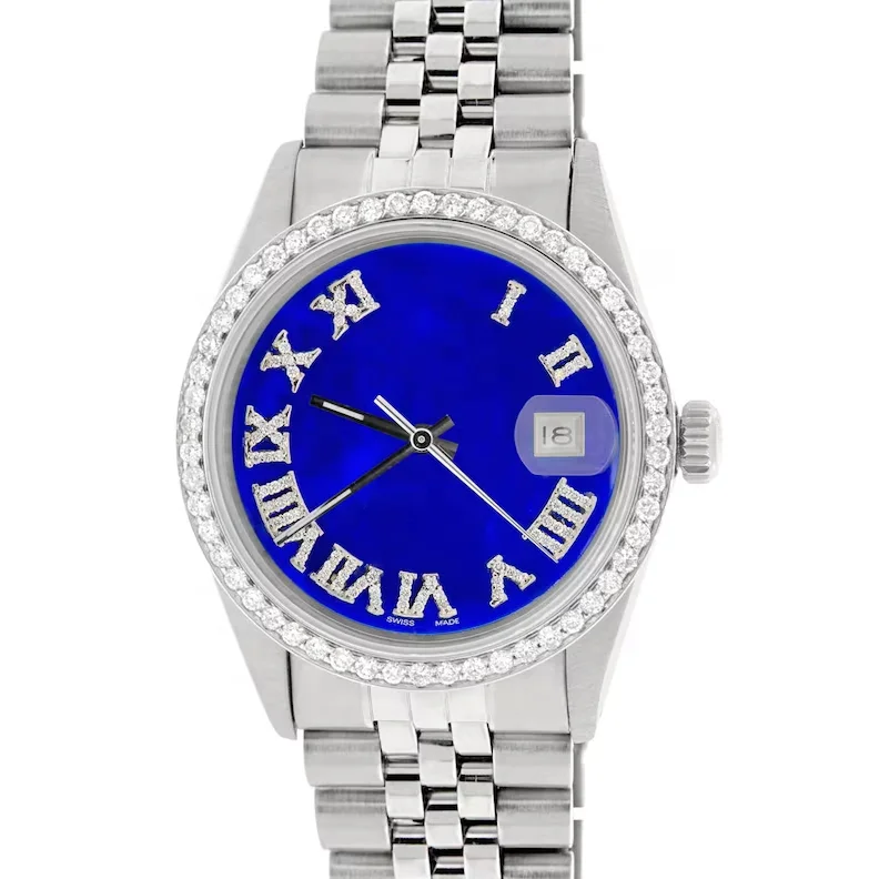 Pass Diamond Tester Custom Fashion D Color VVS Iced Out Watch Moissanite Diamond Custom Bust Down Luxury Brand Watch