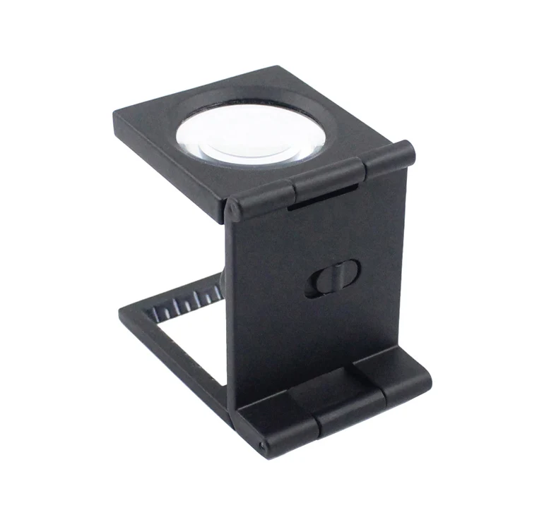Metal Tri-Folding 8x LED Lights Desktop Magnifying Glass