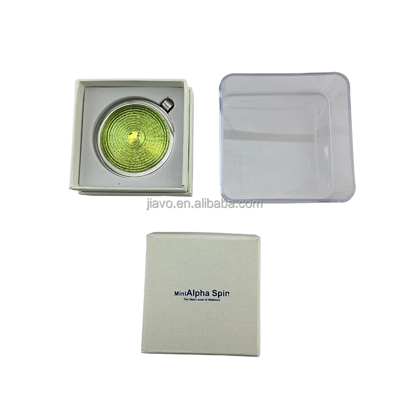High Quality Chain Necklace Colorful Alpha Spin Pendant bio pendant gift box