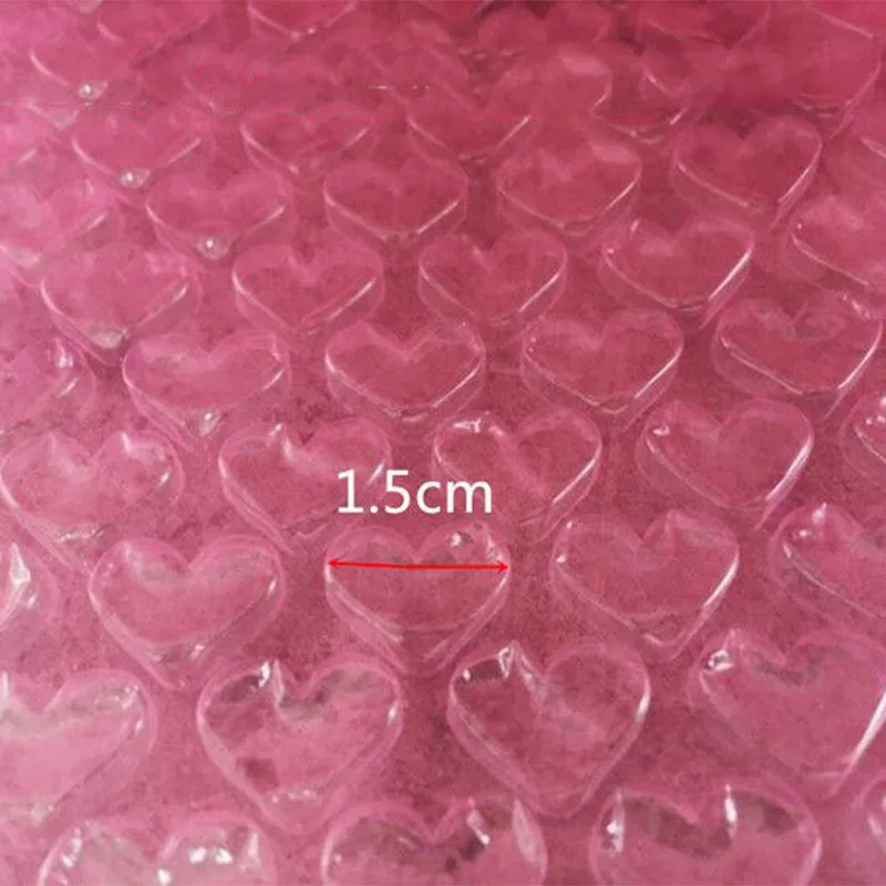 Cheap Plastic Bubble Roll Pink Heart Air Bubble Bag Heavy-Duty Column Film Roll for Fragile Items