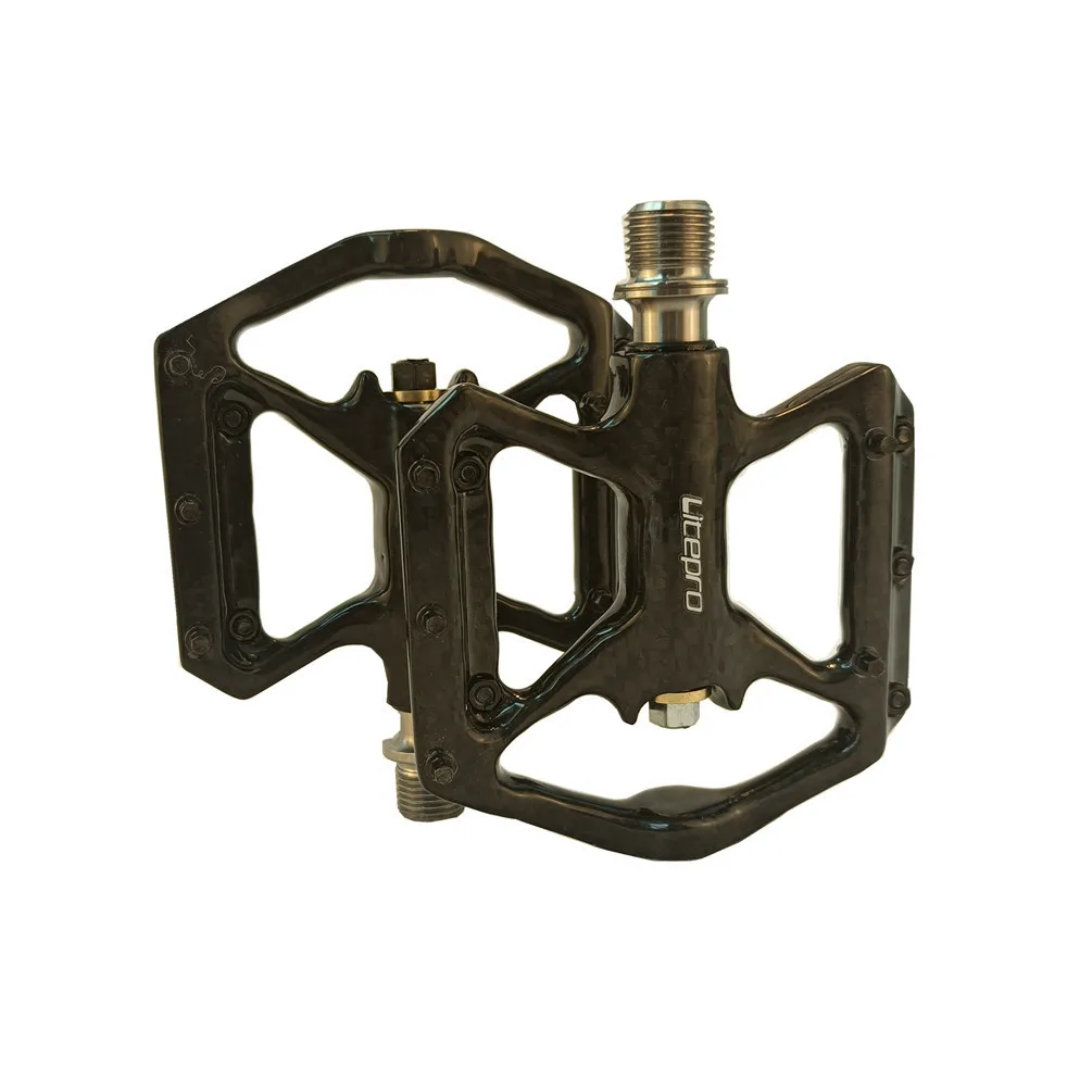 Litepro Folding Bicycle 3 Bearing Titanium Axle Pedal Mountain Bike Carbon Fiber Pedals 178g