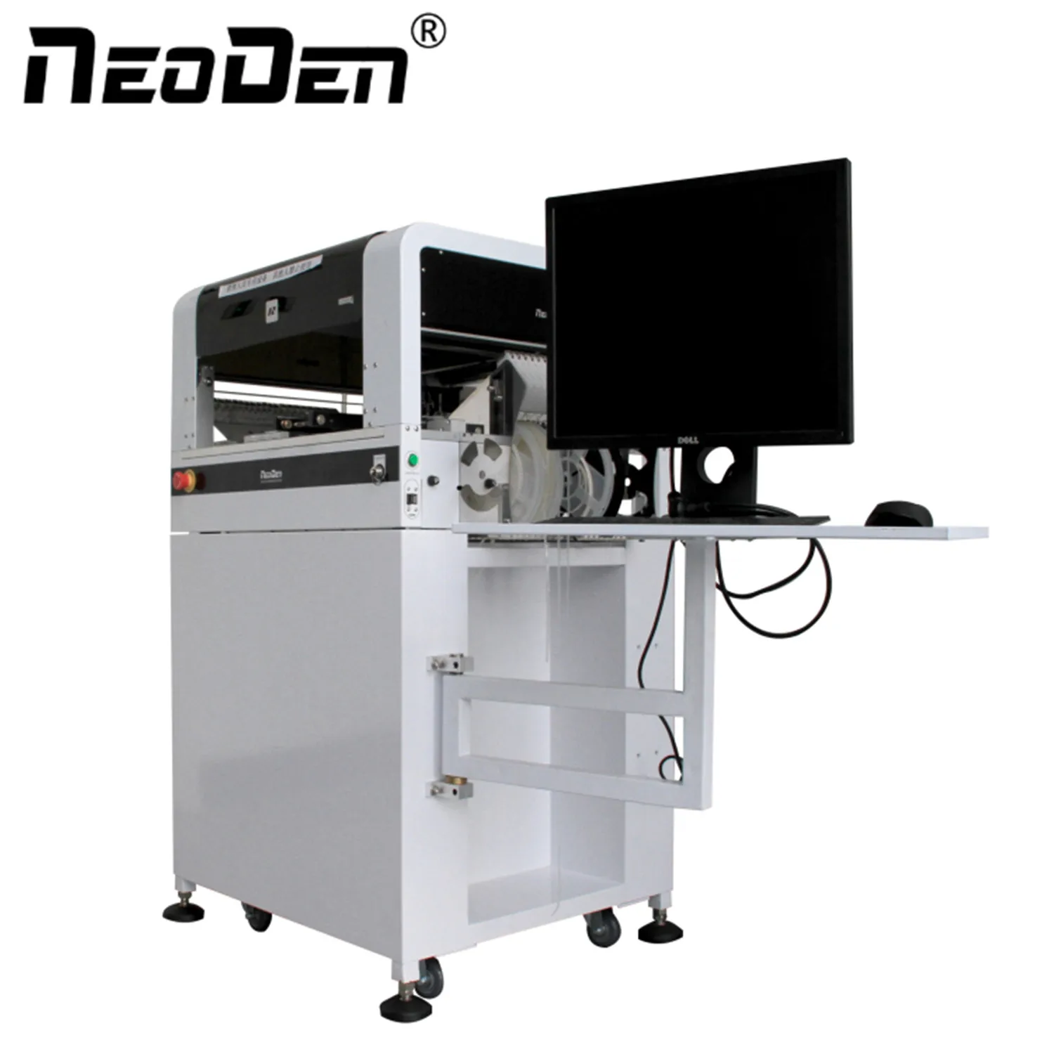 Горячая Распродажа настольная машина Neoden с 4 головками для подбора и размещения автонаправляющими 48 изогнутыми
