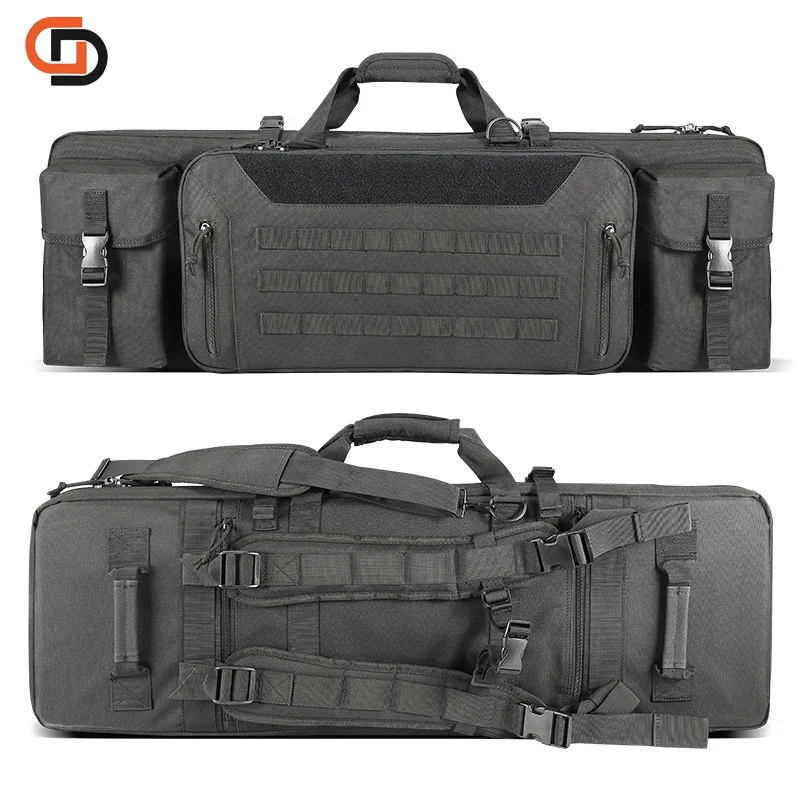 Soft Double Rifle Bag Tactical Long Rifle Backpack, Portable Shotgun Case for Firearm Storage and Transportation  Duffel Bag