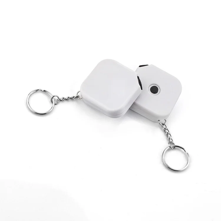 wholesale 1.5m pvc fiberglass key chain measuring tape logo tape measure keychain mini