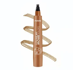 China hotsale  4 Colors microblading 4 Fork Tips eye brow pen eye pencil eyebrow pencil