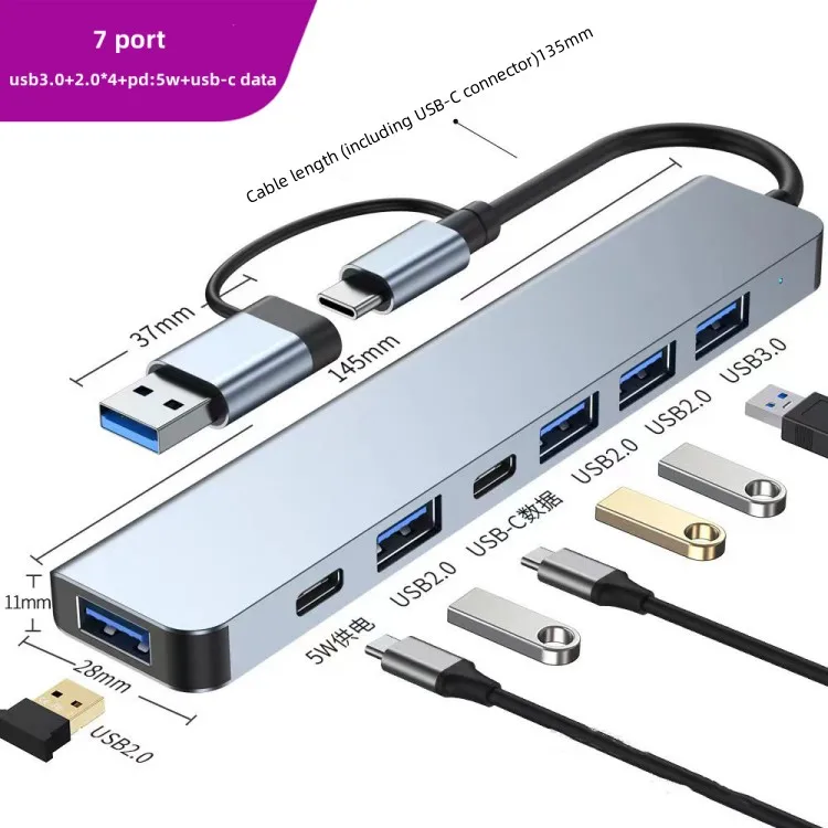 7 в 1 usb c концентратор адаптер 3 0