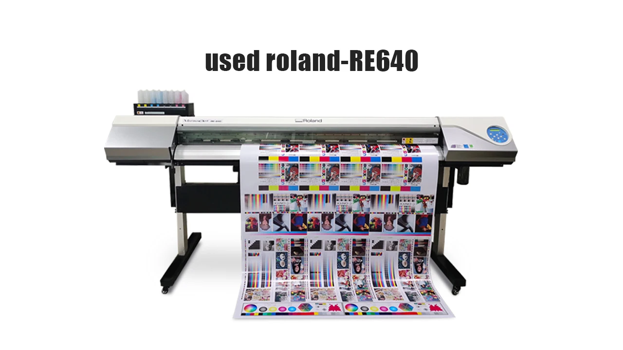 second hand roland  re640 machines printable heat transfer vinyl sticker printing printers for sticker printing