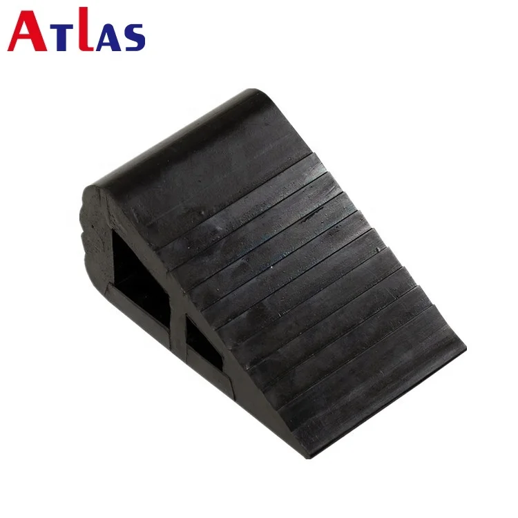 Heavy Truck Vehicle Rubber Wheel Clamp Rubber Car Trailer Wheel Chock