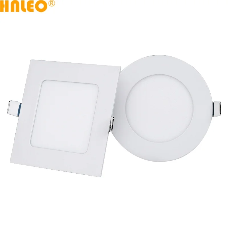 Ultra Thin Square 3w 6w 9w 12w 15w 18w Smd2835 Aluminum Ceiling Recessed Led Panel Lights For Home Office Living Room