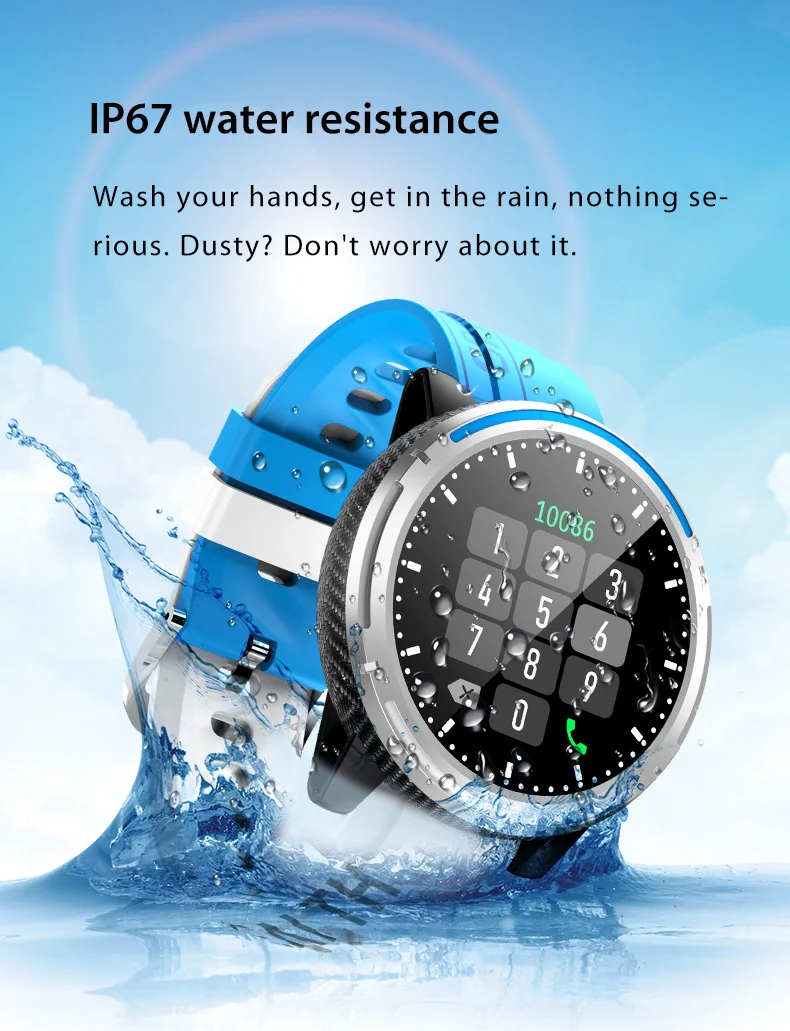 Full Round Screen Sport Smart Watch 2018 Case Pink Phone Black Fitness Clock Android Music White Camera Blue Radio Metal OEM IPS