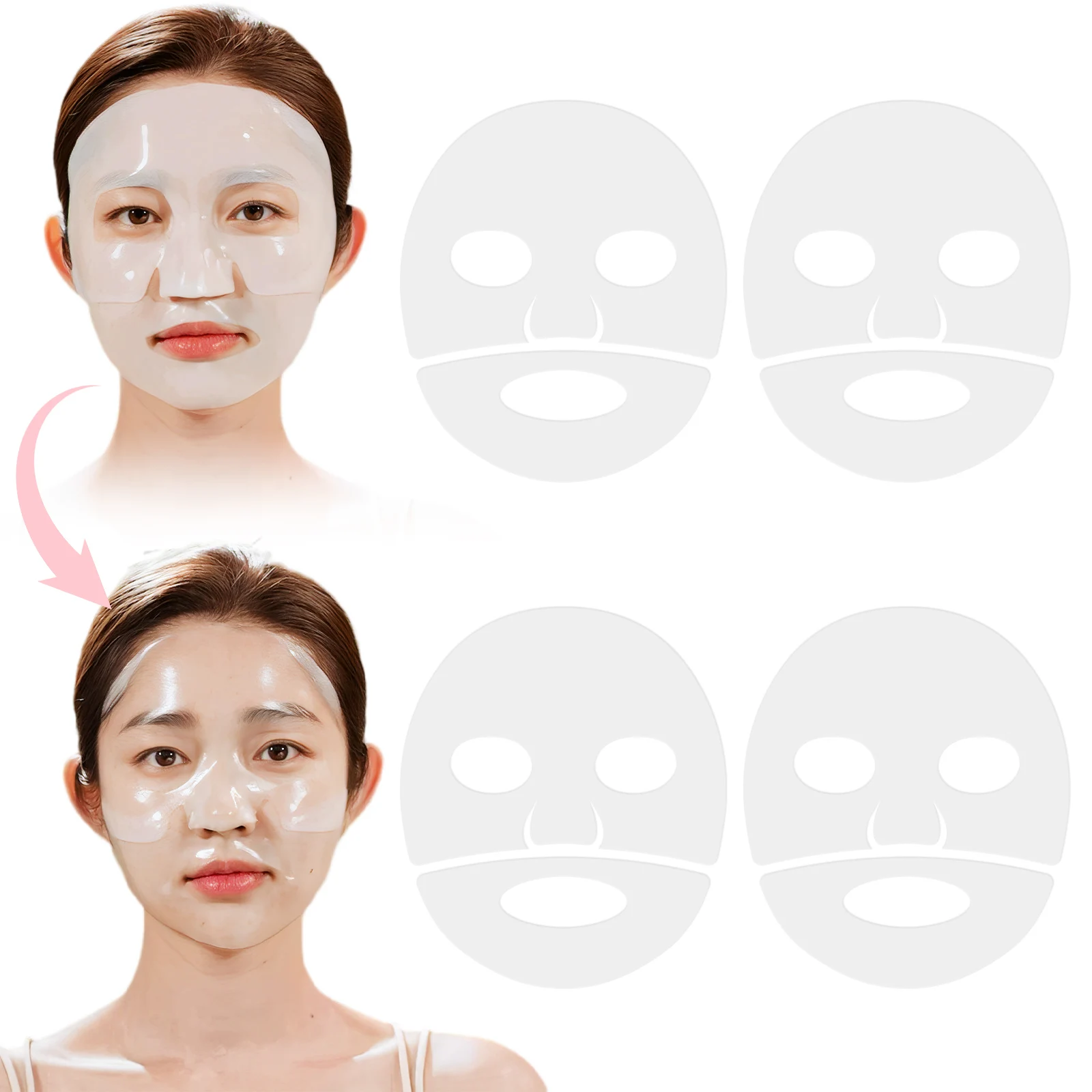 IKZEE anti wrinkle enhance skin vitality 4 pcs hydrate collagen firming facial mask organic deep collagen face mask