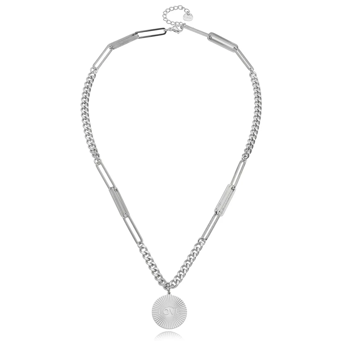 
Europe and the United States cross-border best-selling jewelry stainless steel 18 K creative design LOVE necklace 