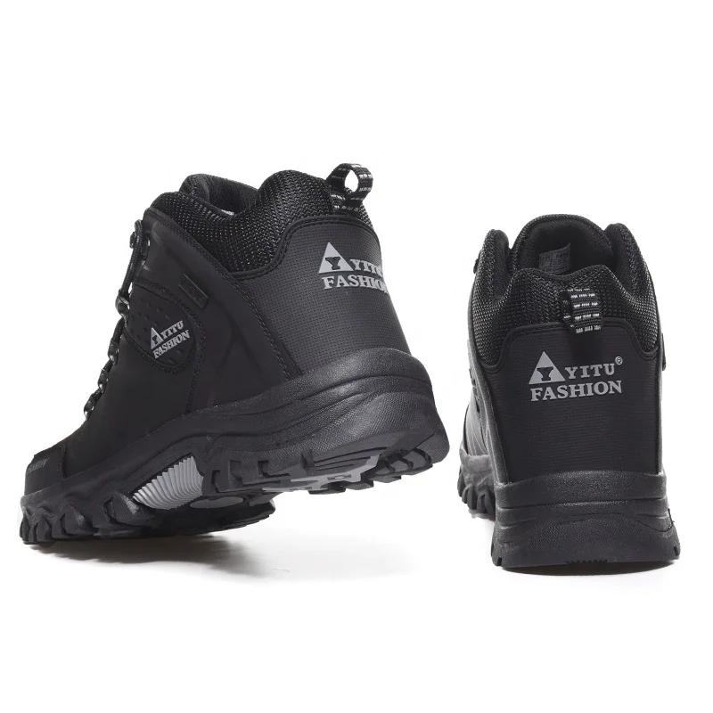 Top quality Rock Climbing Shoes Waterproof footwear High-top plus velvet outdoor hiking shoes for Male