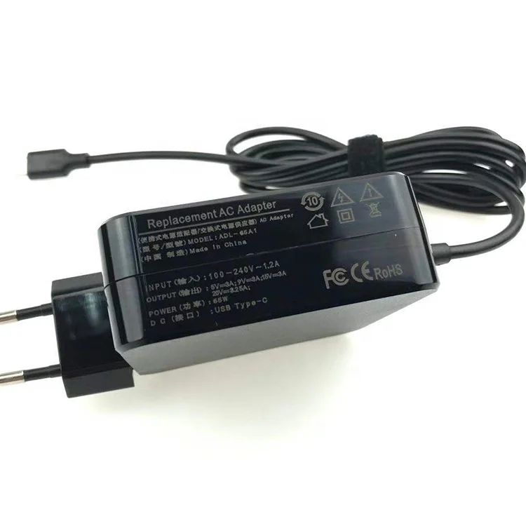 
CE FCC RoHS Certification 65w 45w 20v 2.25a 20v 3.25a laptop ac adapter charger for asus lenovo dell type c 
