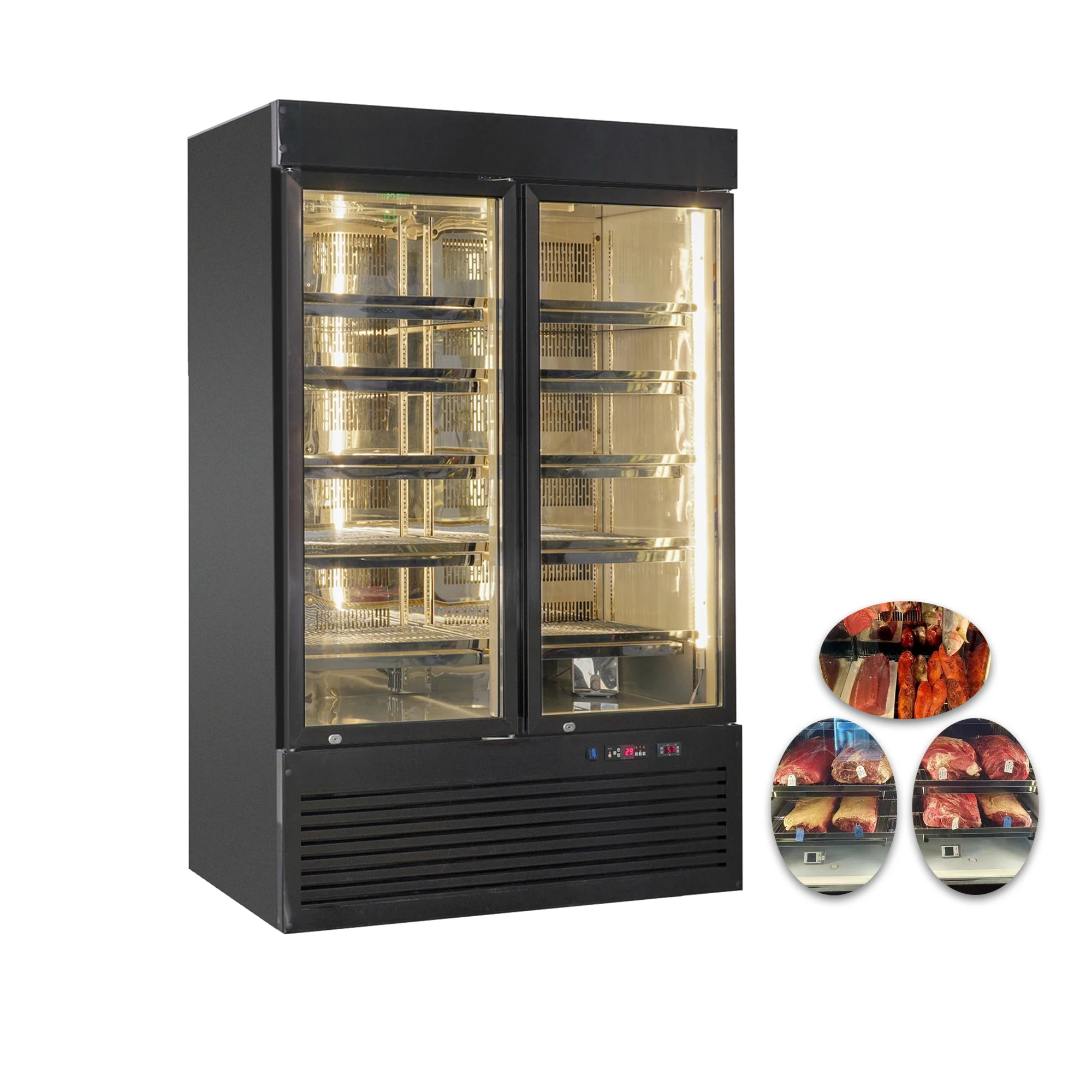 Commercial Beef Dry Aging Fridge Refrigerator Built In Beef Aging Cabinet